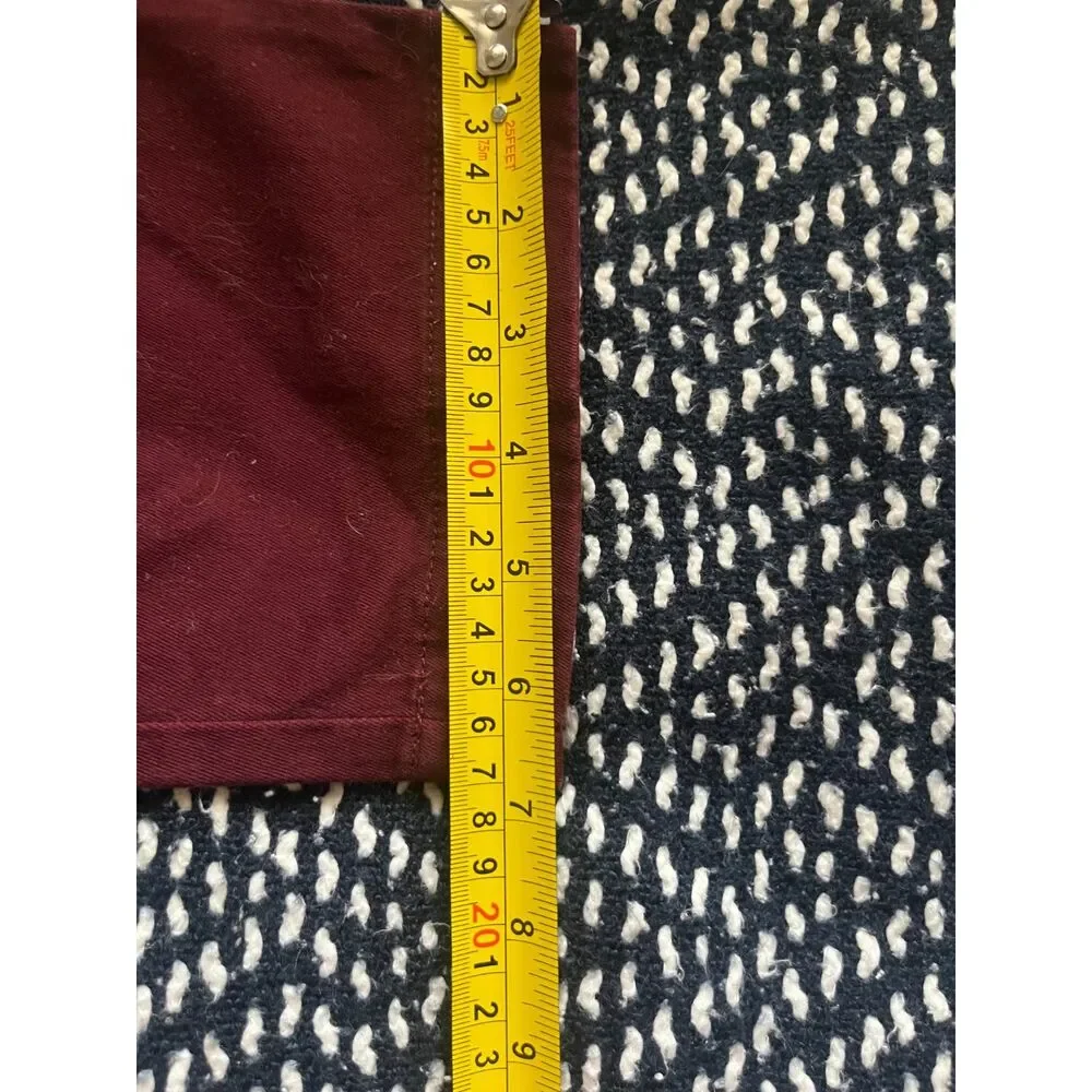J.Crew Maroon Stretch 770 Chinos